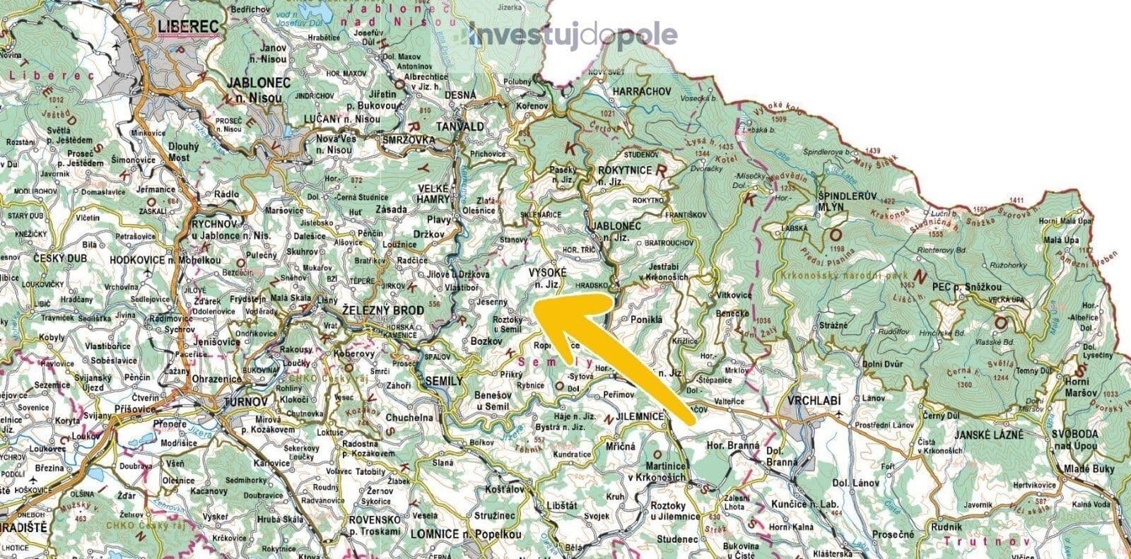 plot for sale, 9,892 m², Vysoké nad Jizerou, Liberecký Region plot for sale, 9,892 m², Vysoké nad Jizerou, Liberecký Region