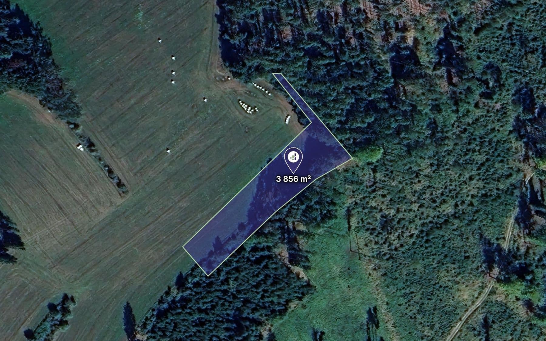 plot for sale, 3,856 m², Pravonín, Středočeský Region plot for sale, 3,856 m², Pravonín, Středočeský Region