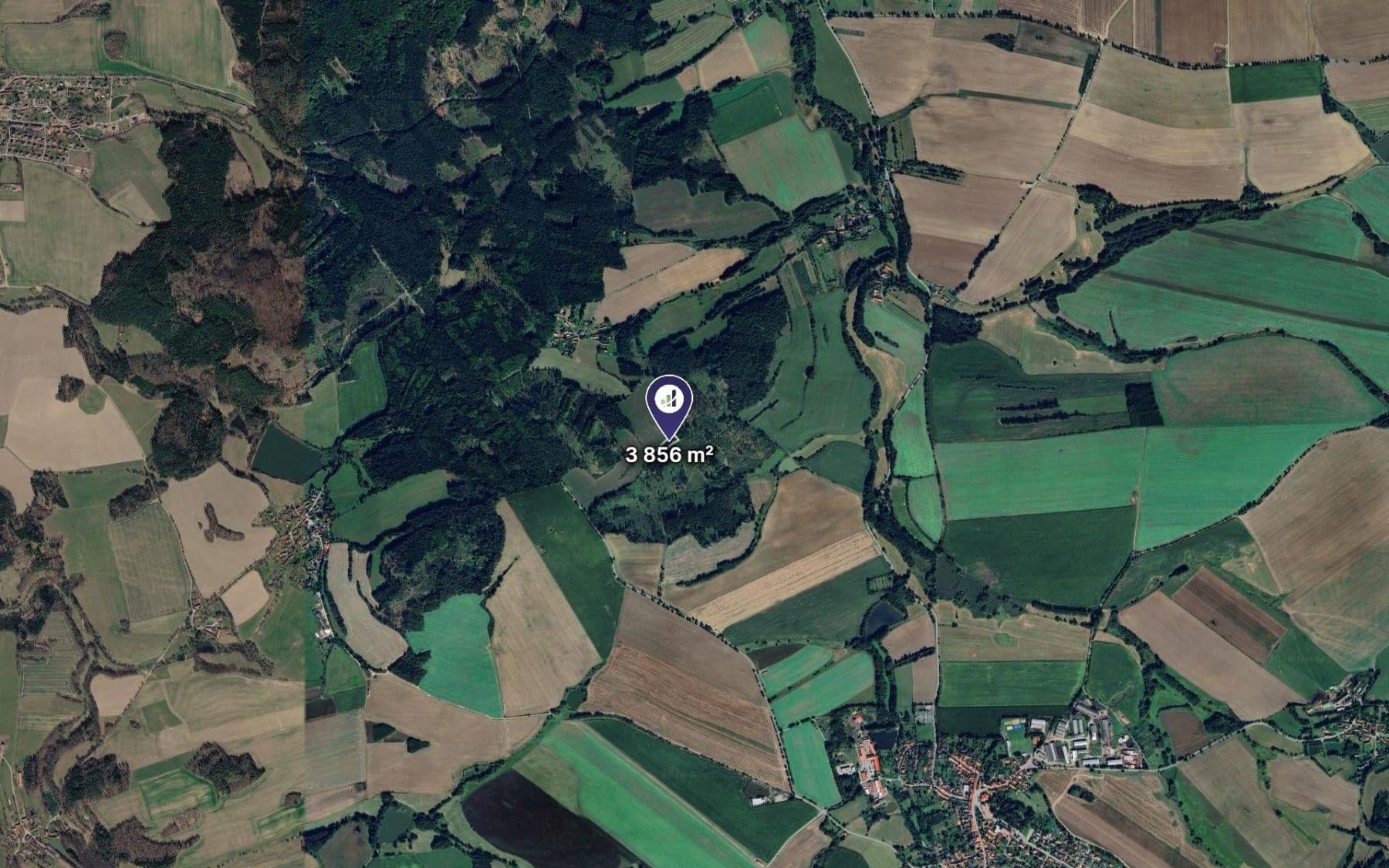plot for sale, 3,856 m², Pravonín, Středočeský Region plot for sale, 3,856 m², Pravonín, Středočeský Region