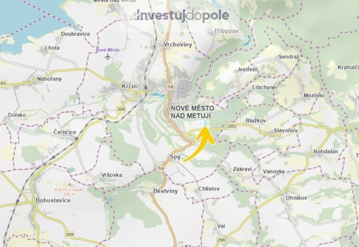 plot for sale, 2,690 m², Nové Město nad Metují, Královéhradecký Region plot for sale, 2,690 m², Nové Město nad Metují, Královéhradecký Region