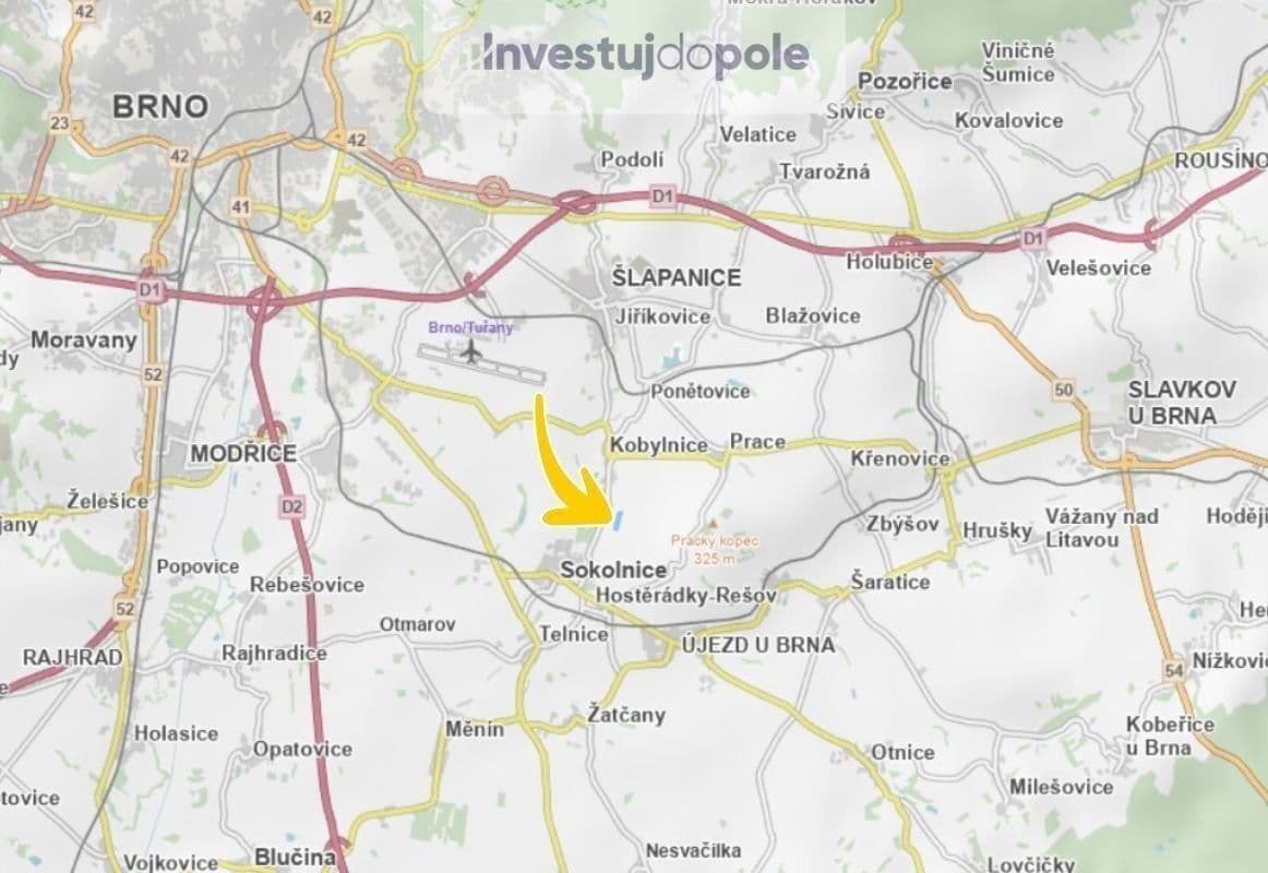 plot for sale, 31,775 m², Sokolnice, Jihomoravský Region plot for sale, 31,775 m², Sokolnice, Jihomoravský Region