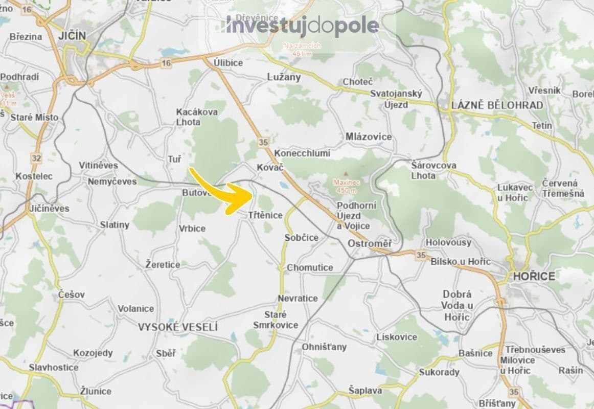 plot for sale, 1,427 m², Kovač, Královéhradecký Region plot for sale, 1,427 m², Kovač, Královéhradecký Region