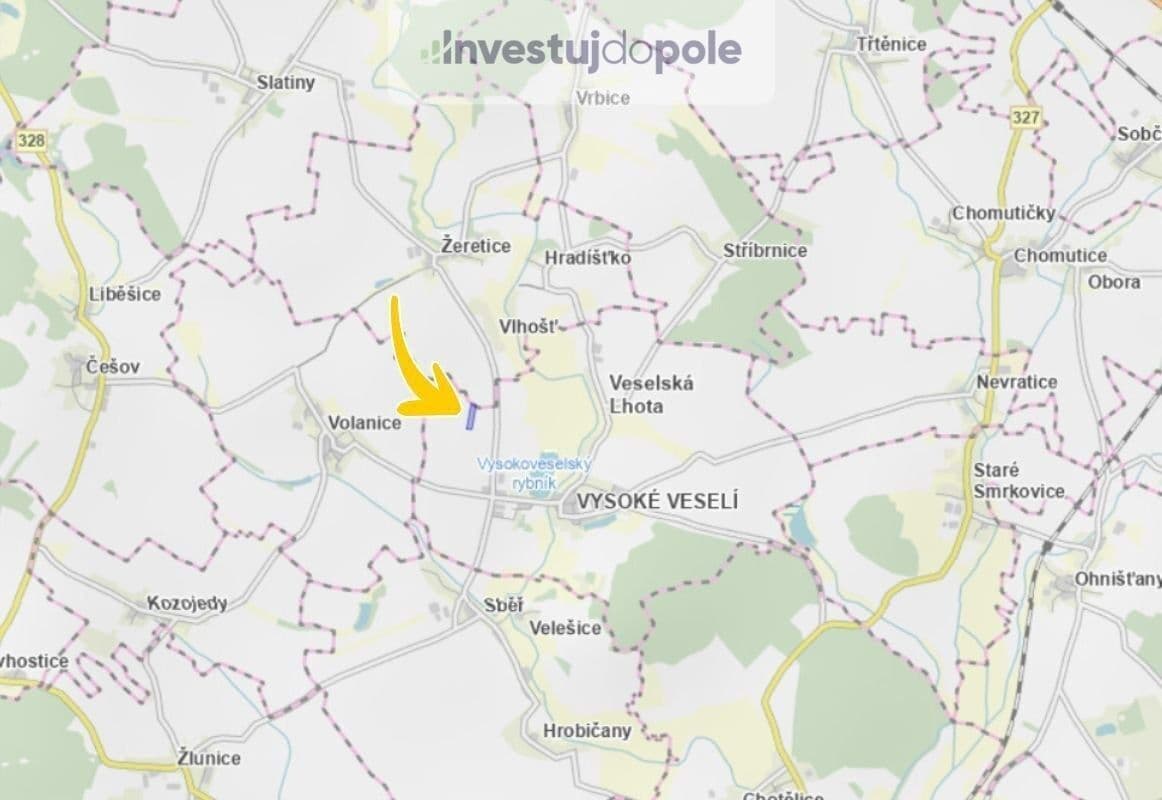 plot for sale, 14,347 m², Vysoké Veselí, Královéhradecký Region plot for sale, 14,347 m², Vysoké Veselí, Královéhradecký Region