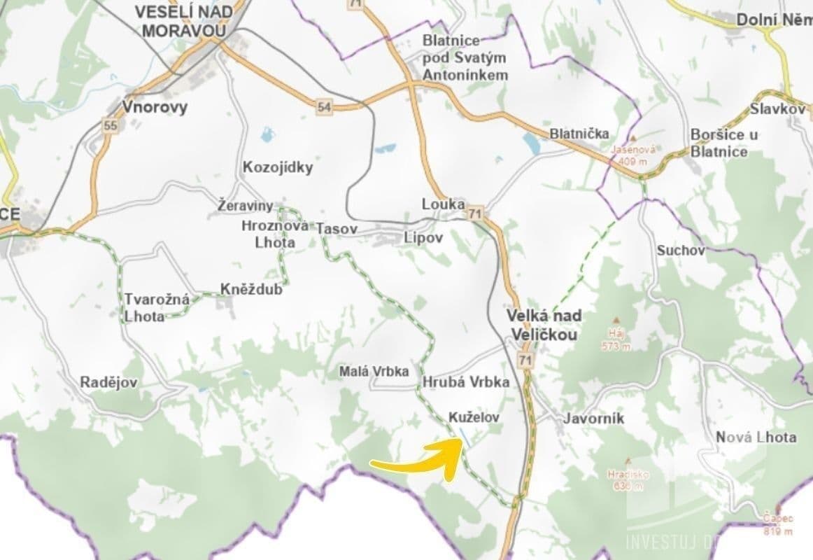 plot for sale, 1,653 m², Kuželov, Jihomoravský Region plot for sale, 1,653 m², Kuželov, Jihomoravský Region
