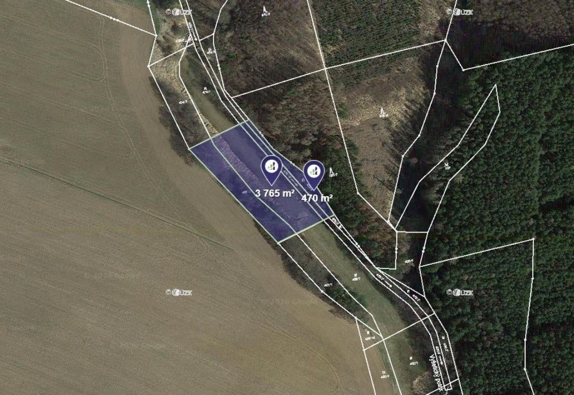 plot for sale, 6,571 m², Slapsko, Jihočeský Region plot for sale, 6,571 m², Slapsko, Jihočeský Region