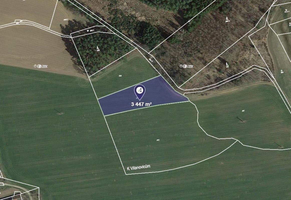 plot for sale, 6,571 m², Slapsko, Jihočeský Region plot for sale, 6,571 m², Slapsko, Jihočeský Region