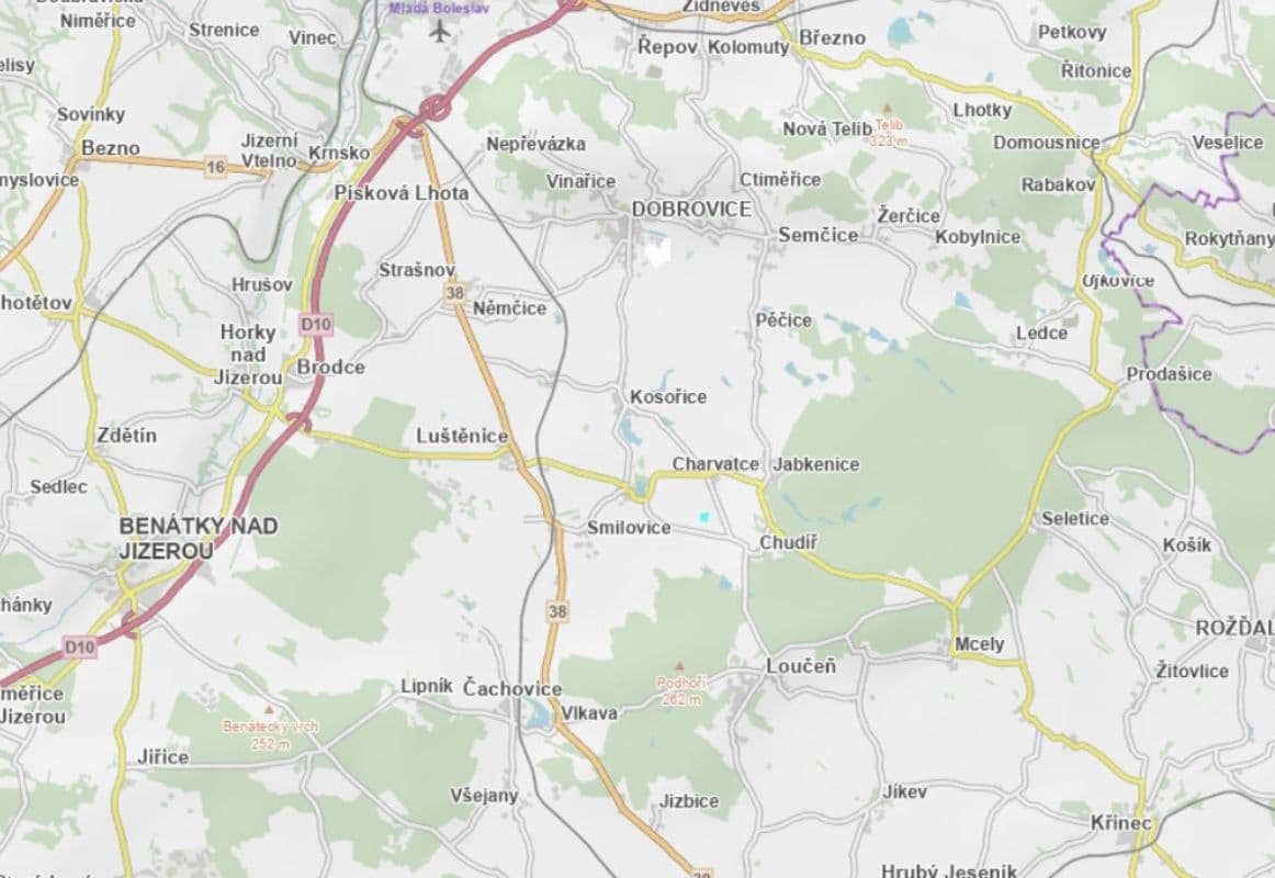 plot for sale, 3,799 m², Chudíř, Středočeský Region plot for sale, 3,799 m², Chudíř, Středočeský Region