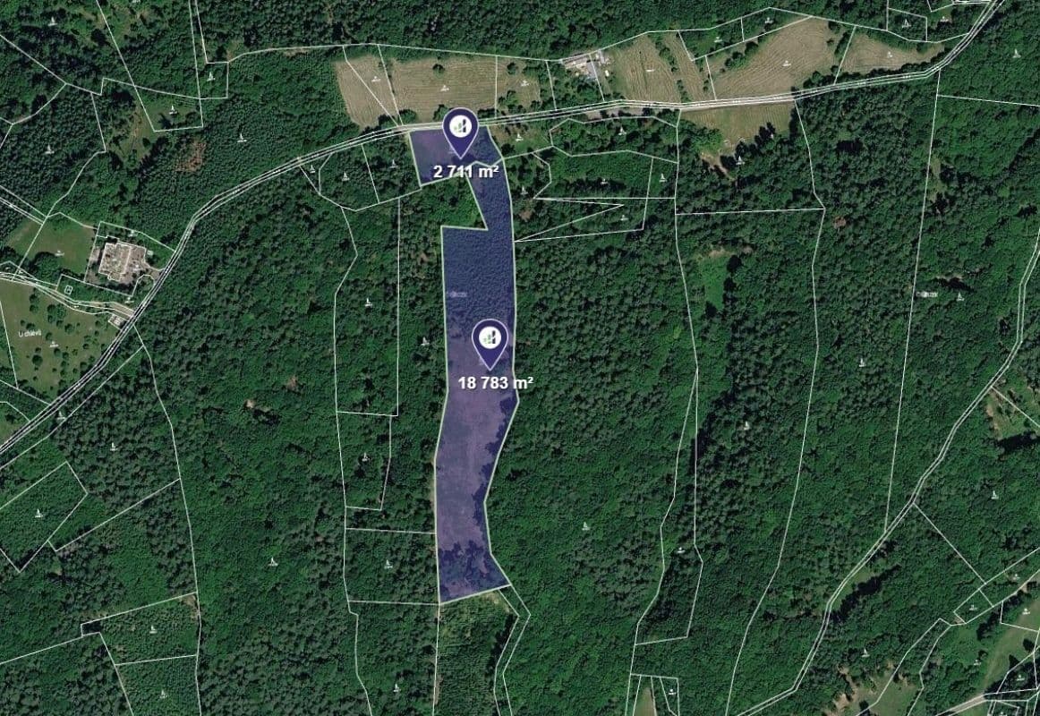 plot for sale, 21,494 m², Všemina, Zlínský Region plot for sale, 21,494 m², Všemina, Zlínský Region