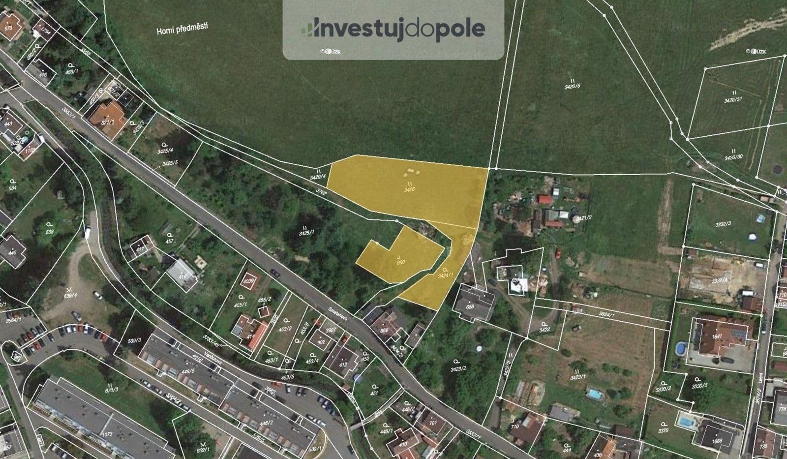 plot for sale, 2,810 m², Cvikov, Liberecký Region plot for sale, 2,810 m², Cvikov, Liberecký Region
