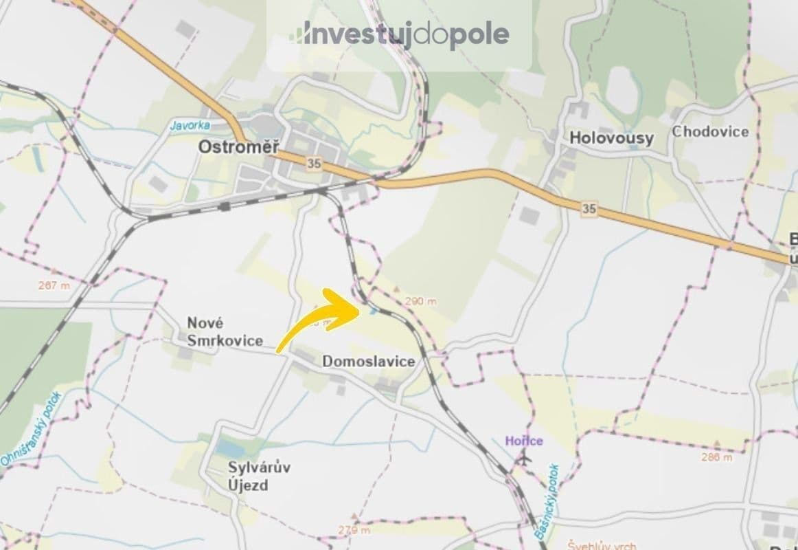 plot for sale, 1,044 m², Ostroměř, Královéhradecký Region plot for sale, 1,044 m², Ostroměř, Královéhradecký Region