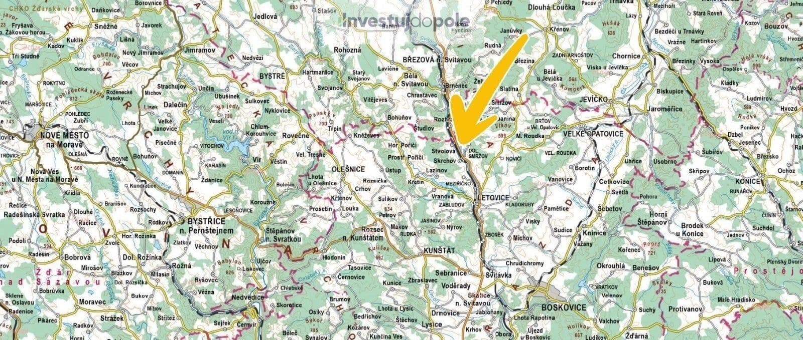 plot for sale, 63,481 m², Skrchov, Jihomoravský Region plot for sale, 63,481 m², Skrchov, Jihomoravský Region