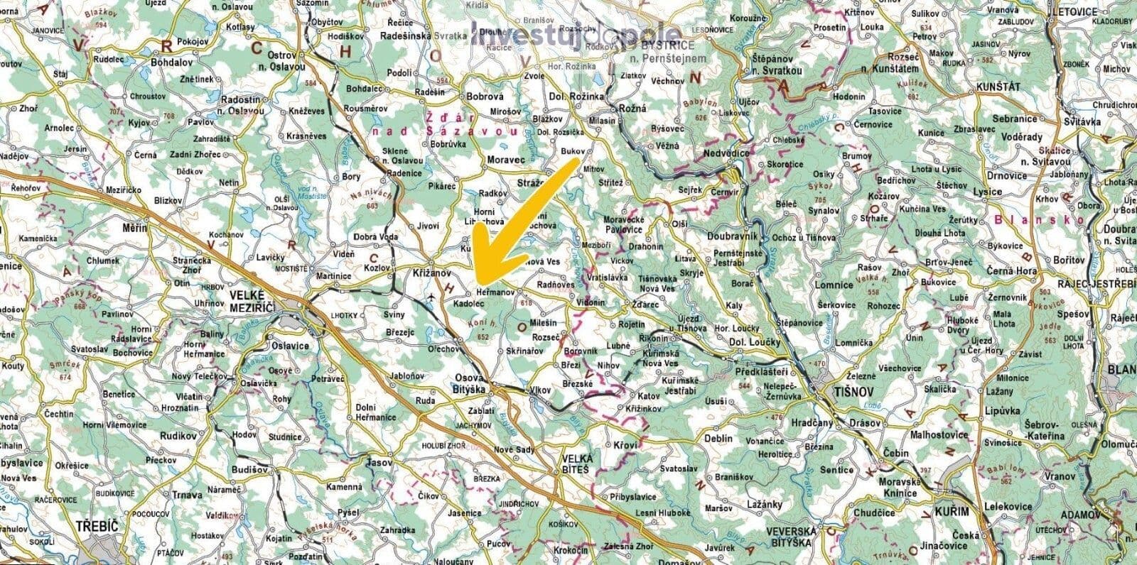 plot for sale, 10,346 m², Kadolec, Vysočina Region plot for sale, 10,346 m², Kadolec, Vysočina Region