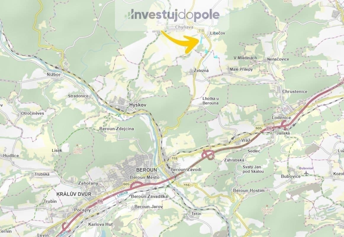 plot for sale, 11,783 m², Chyňava, Středočeský Region plot for sale, 11,783 m², Chyňava, Středočeský Region