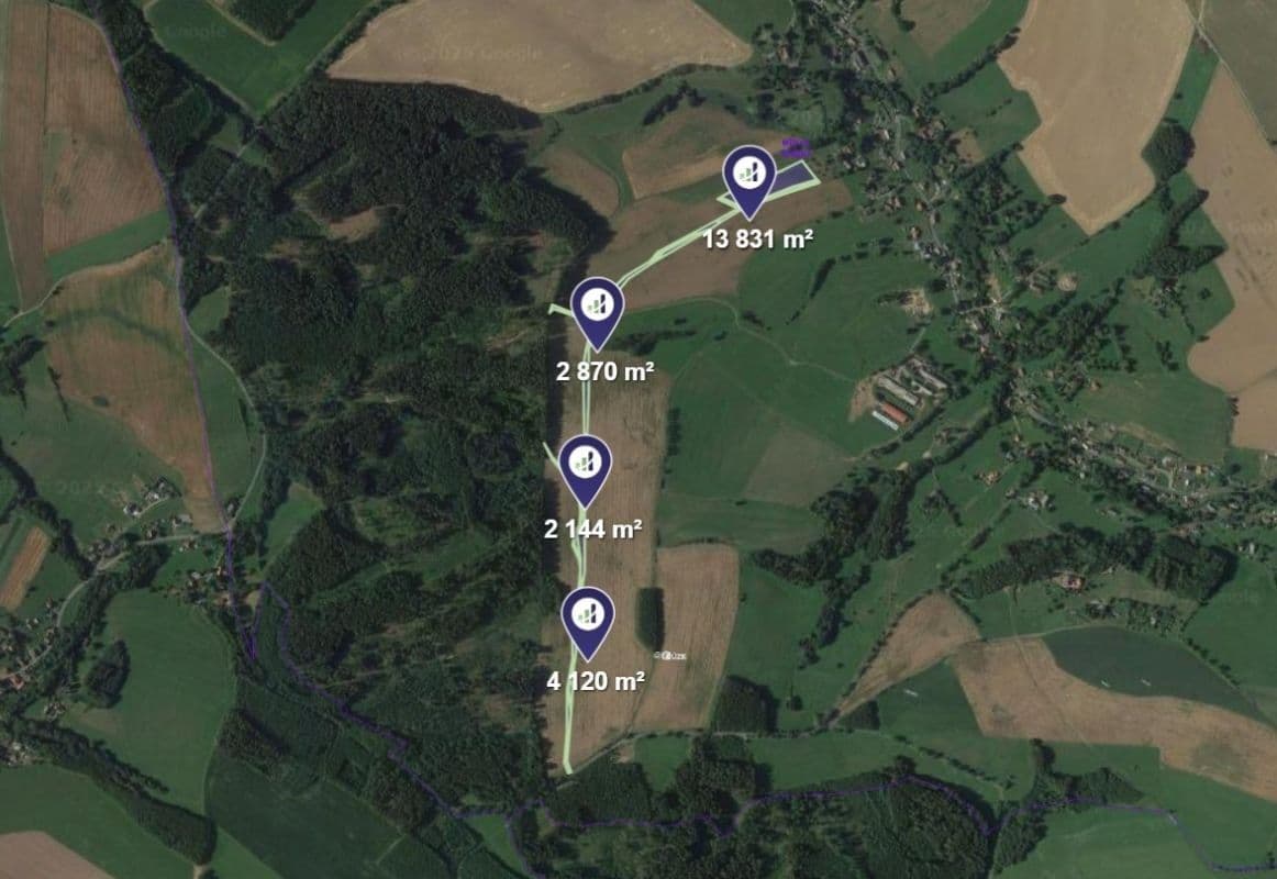 plot for sale, 13,739 m², Mříčná, Liberecký Region plot for sale, 13,739 m², Mříčná, Liberecký Region