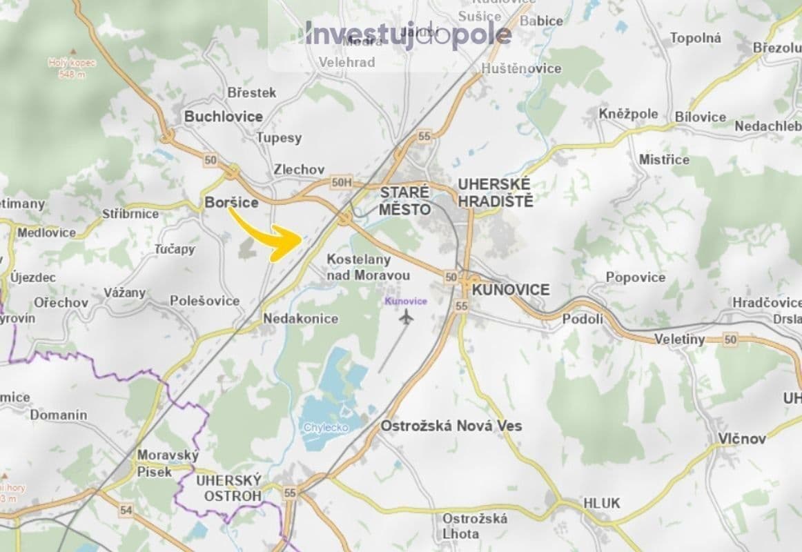 plot for sale, 1,314 m², Kostelany nad Moravou, Zlínský Region plot for sale, 1,314 m², Kostelany nad Moravou, Zlínský Region