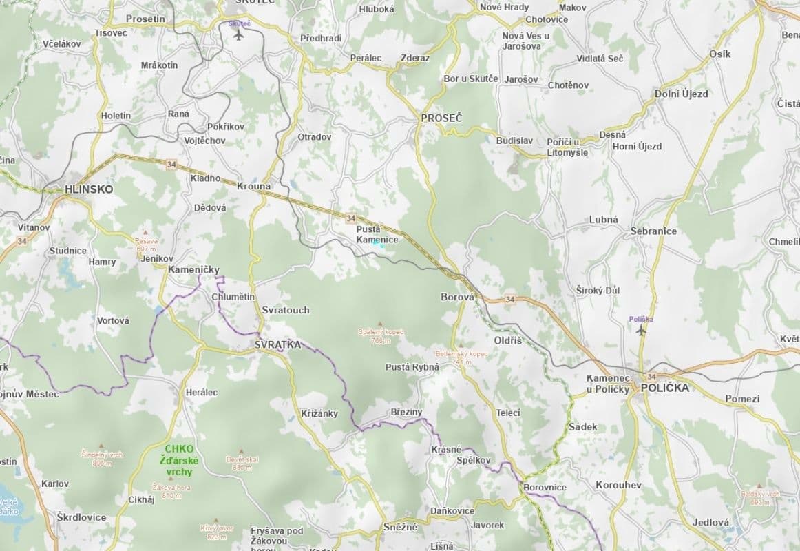 plot for sale, 17,425 m², Pustá Kamenice, Pardubický Region plot for sale, 17,425 m², Pustá Kamenice, Pardubický Region