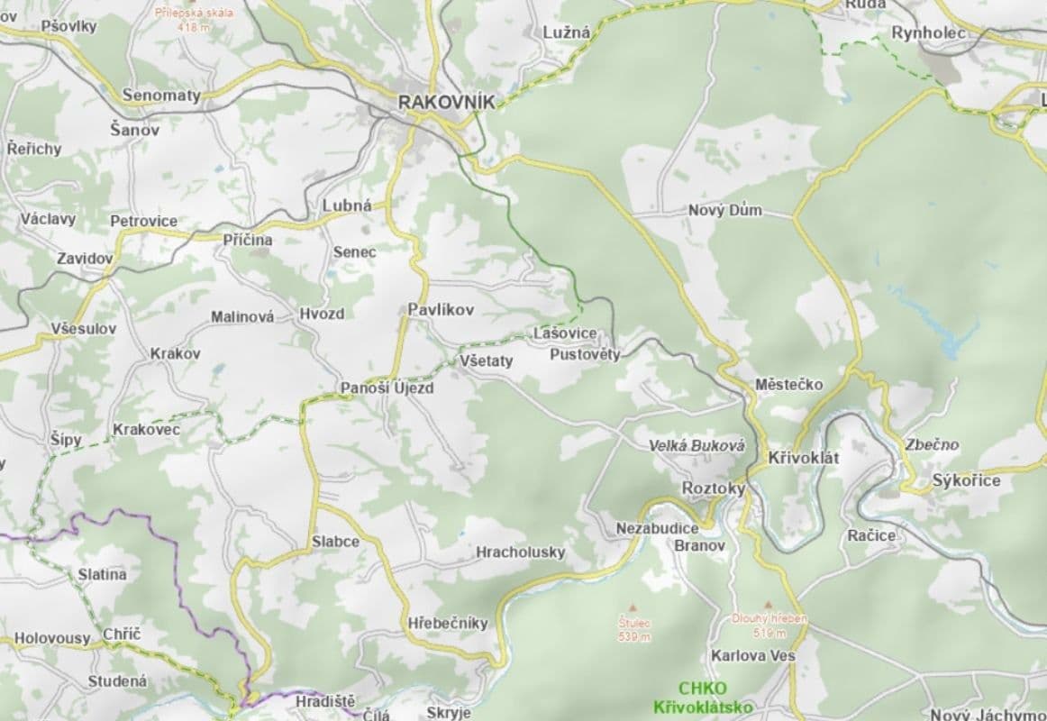 plot for sale, 3,565 m², Hracholusky, Středočeský Region plot for sale, 3,565 m², Hracholusky, Středočeský Region