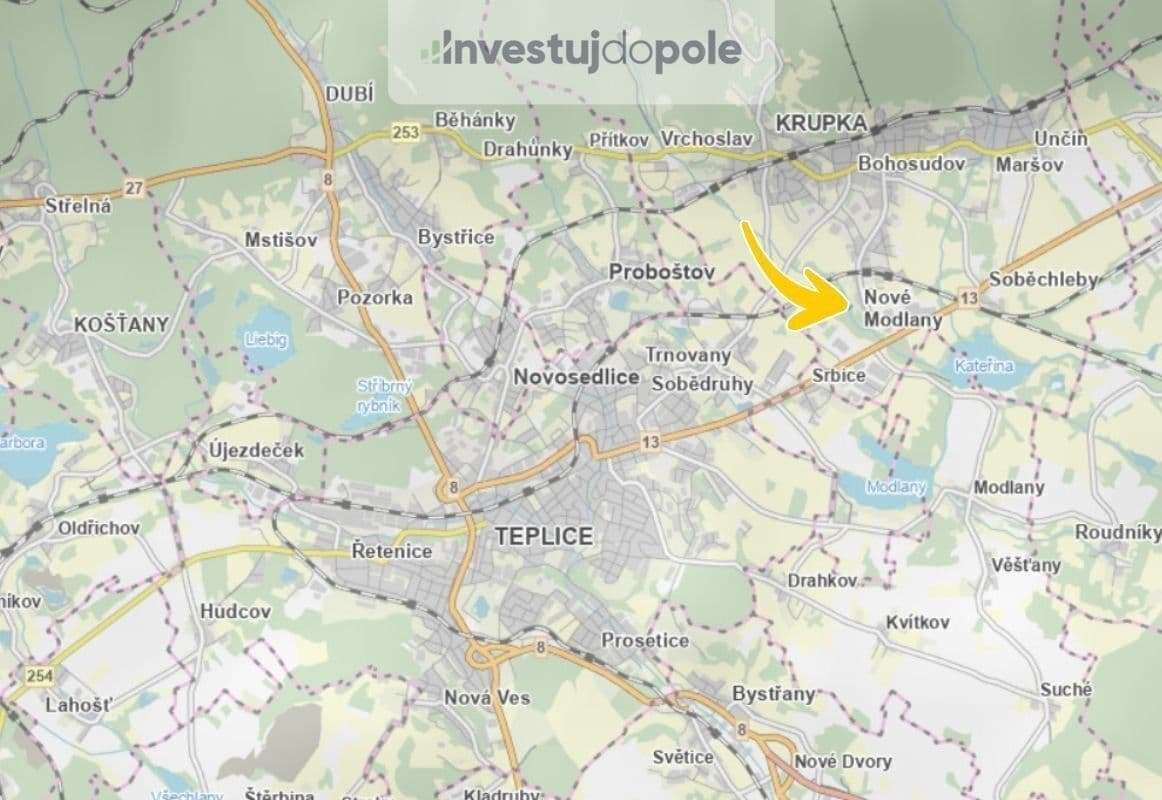 plot for sale, 1,142 m², Krupka, Ústecký Region plot for sale, 1,142 m², Krupka, Ústecký Region