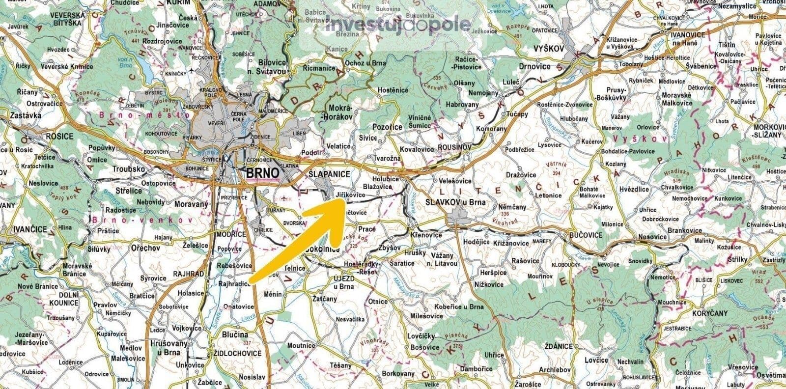 plot for sale, 2,011 m², Šlapanice, Jihomoravský Region plot for sale, 2,011 m², Šlapanice, Jihomoravský Region