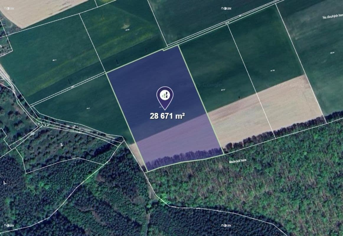 plot for sale, 29,079 m², Hracholusky, Středočeský Region plot for sale, 29,079 m², Hracholusky, Středočeský Region