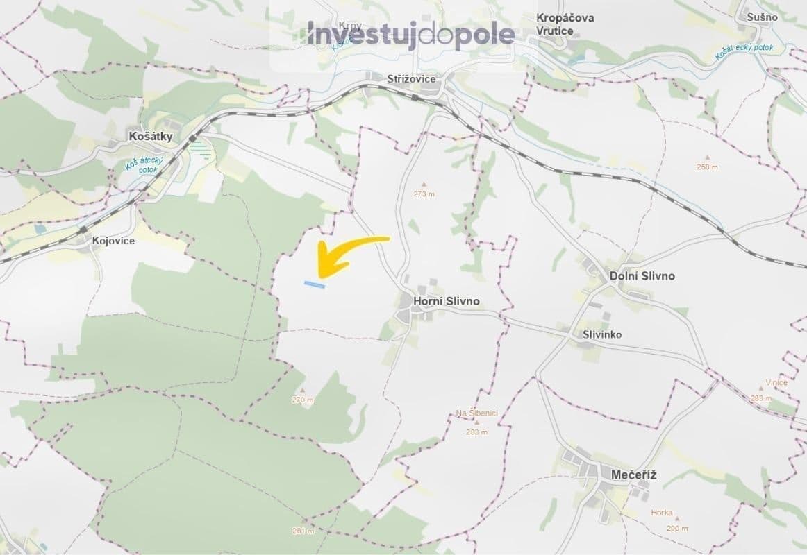 plot for sale, 2,048 m², Horní Slivno, Středočeský Region plot for sale, 2,048 m², Horní Slivno, Středočeský Region