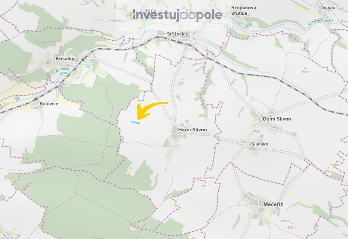 plot for sale, 2,049 m², Horní Slivno, Středočeský Region plot for sale, 2,049 m², Horní Slivno, Středočeský Region