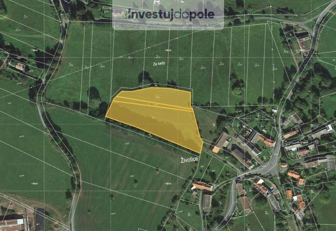 plot for sale, 4,118 m², Životice, Plzeňský Region plot for sale, 4,118 m², Životice, Plzeňský Region