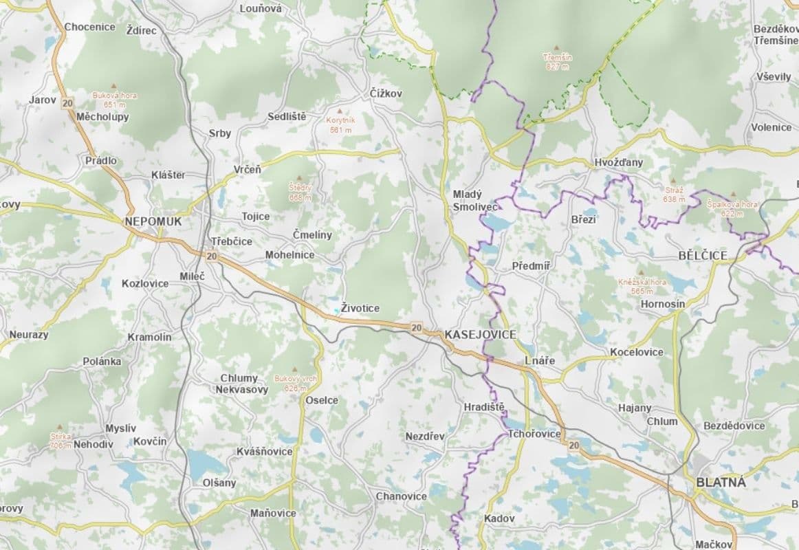 plot for sale, 4,118 m², Životice, Plzeňský Region plot for sale, 4,118 m², Životice, Plzeňský Region