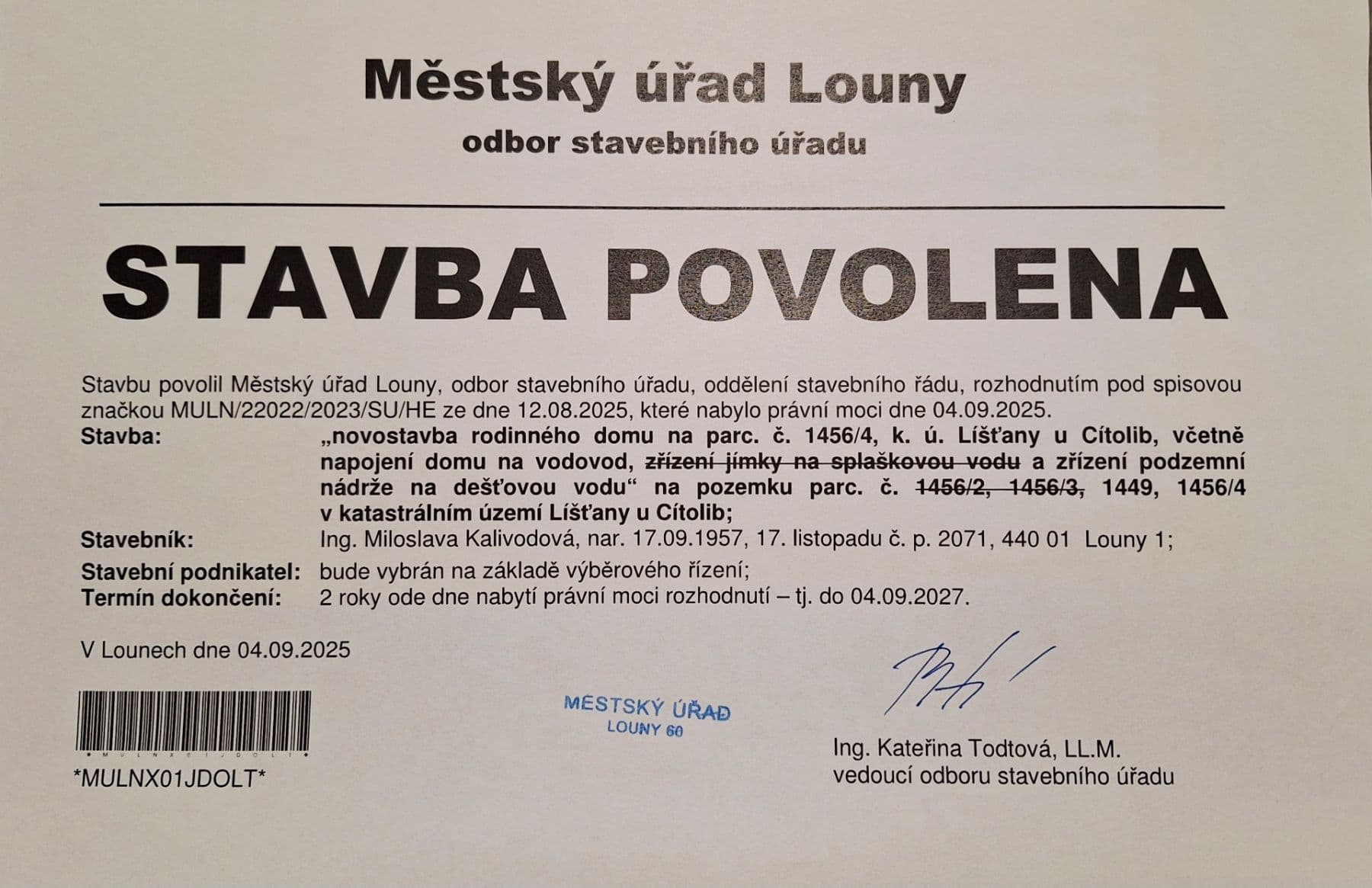 plot for sale, 950 m², Líšťany, Ústecký Region plot for sale, 950 m², Líšťany, Ústecký Region