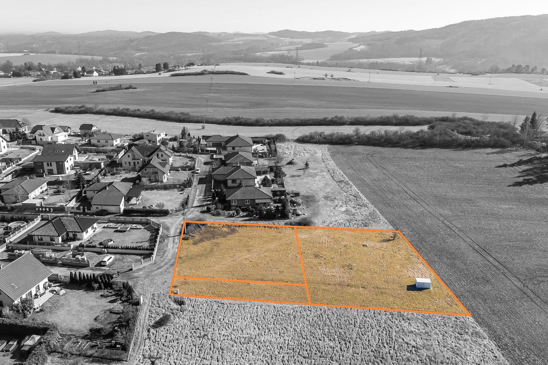 plot for sale, 2,412 m², Malá Hraštice, Středočeský Region plot for sale, 2,412 m², Malá Hraštice, Středočeský Region