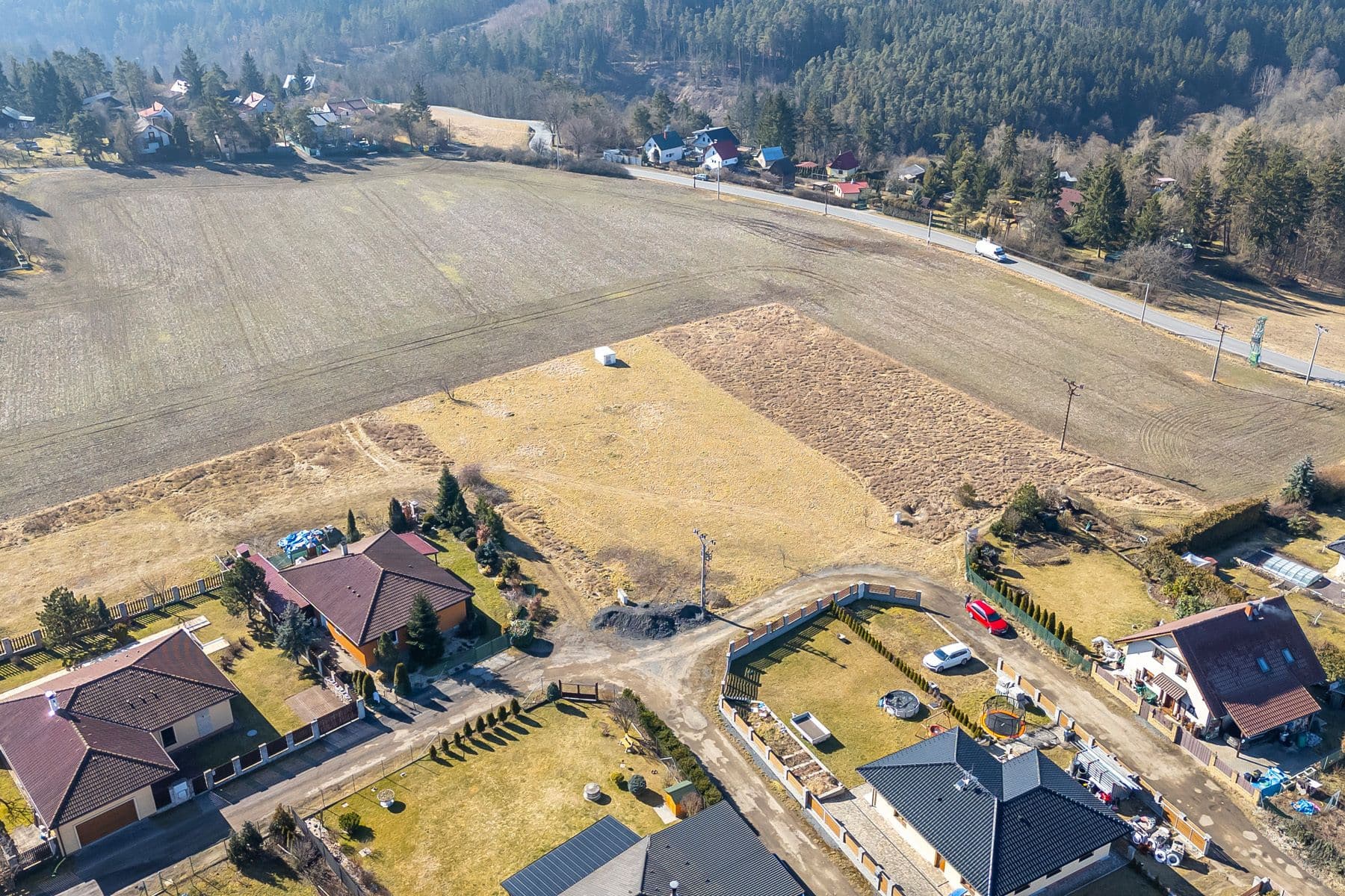 plot for sale, 2,412 m², Malá Hraštice, Středočeský Region plot for sale, 2,412 m², Malá Hraštice, Středočeský Region