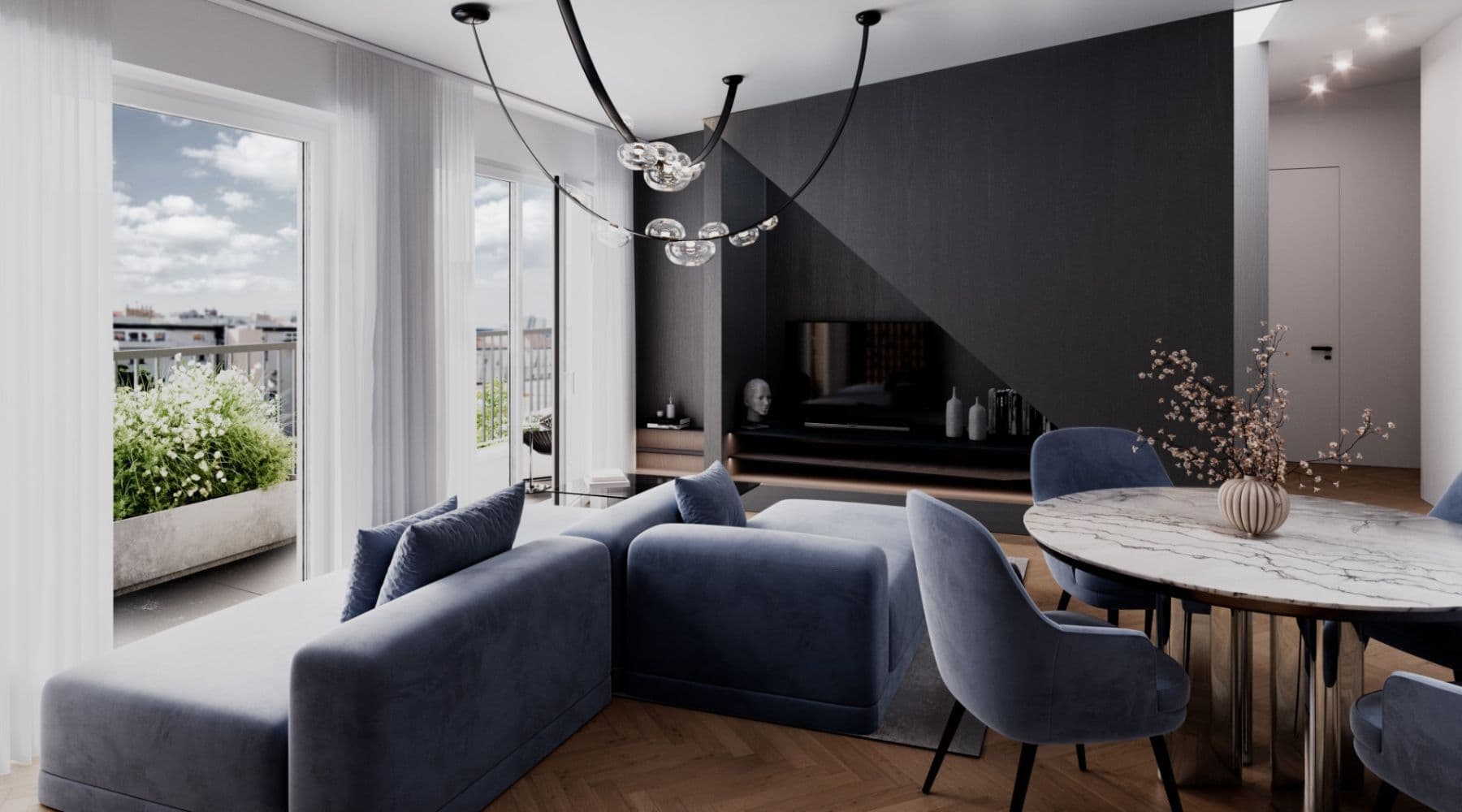 3 bedroom with open-plan kitchen flat for sale, 120 m², Záhřebská, Prague, Prague 3 bedroom with open-plan kitchen flat for sale, 120 m², Záhřebská, Prague, Prague