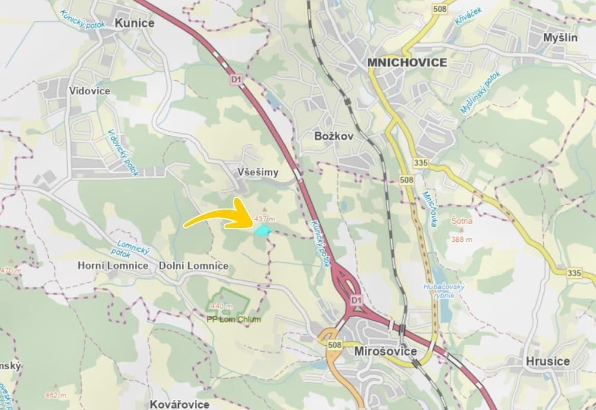 plot for sale, 12,861 m², Kunice, Středočeský Region plot for sale, 12,861 m², Kunice, Středočeský Region