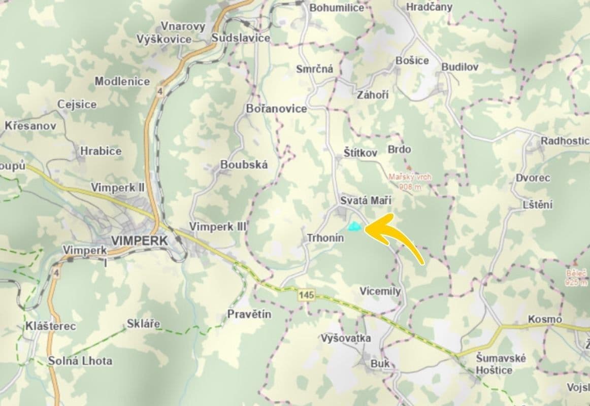 plot for sale, 25,911 m², Svatá Maří, Jihočeský Region plot for sale, 25,911 m², Svatá Maří, Jihočeský Region