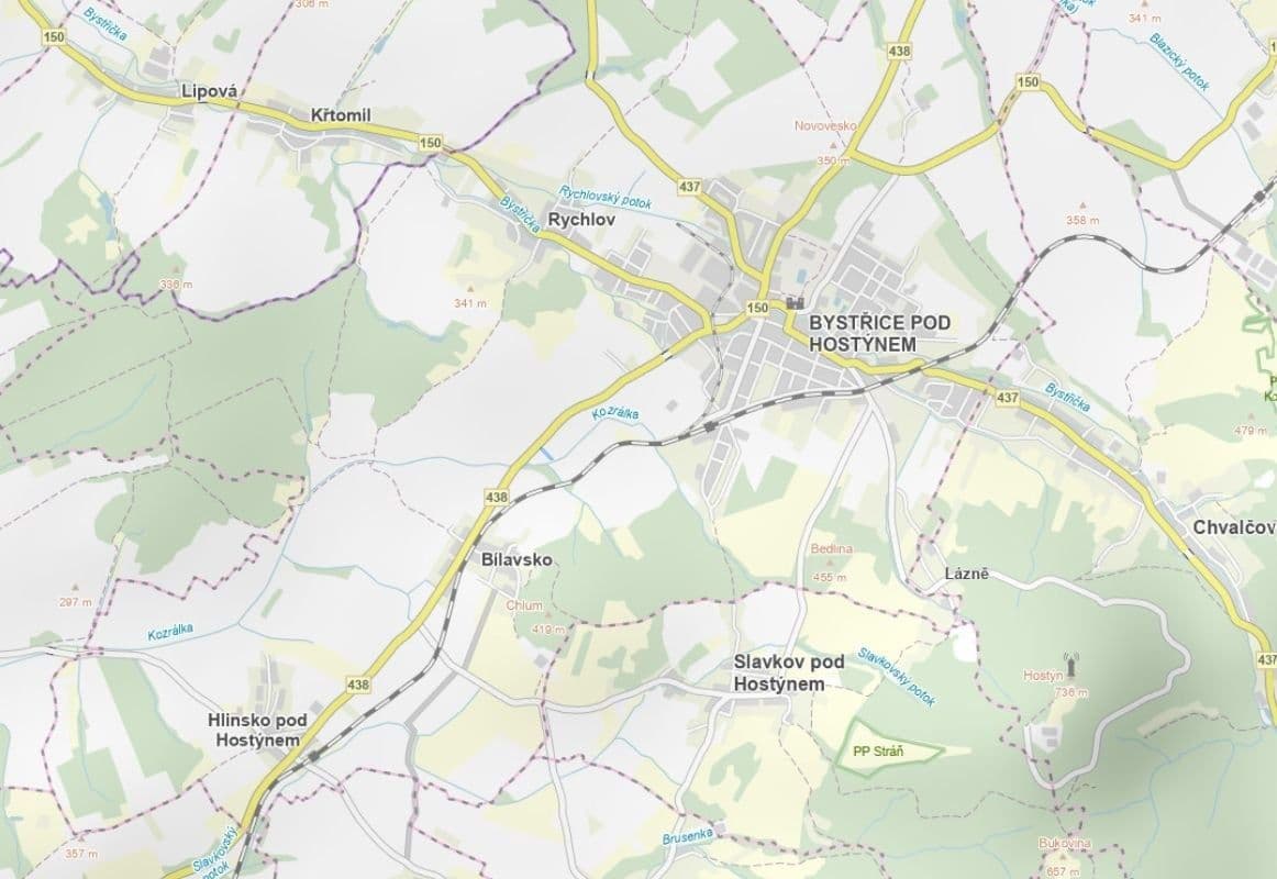 plot for sale, 2,060 m², Bystřice pod Hostýnem, Zlínský Region plot for sale, 2,060 m², Bystřice pod Hostýnem, Zlínský Region