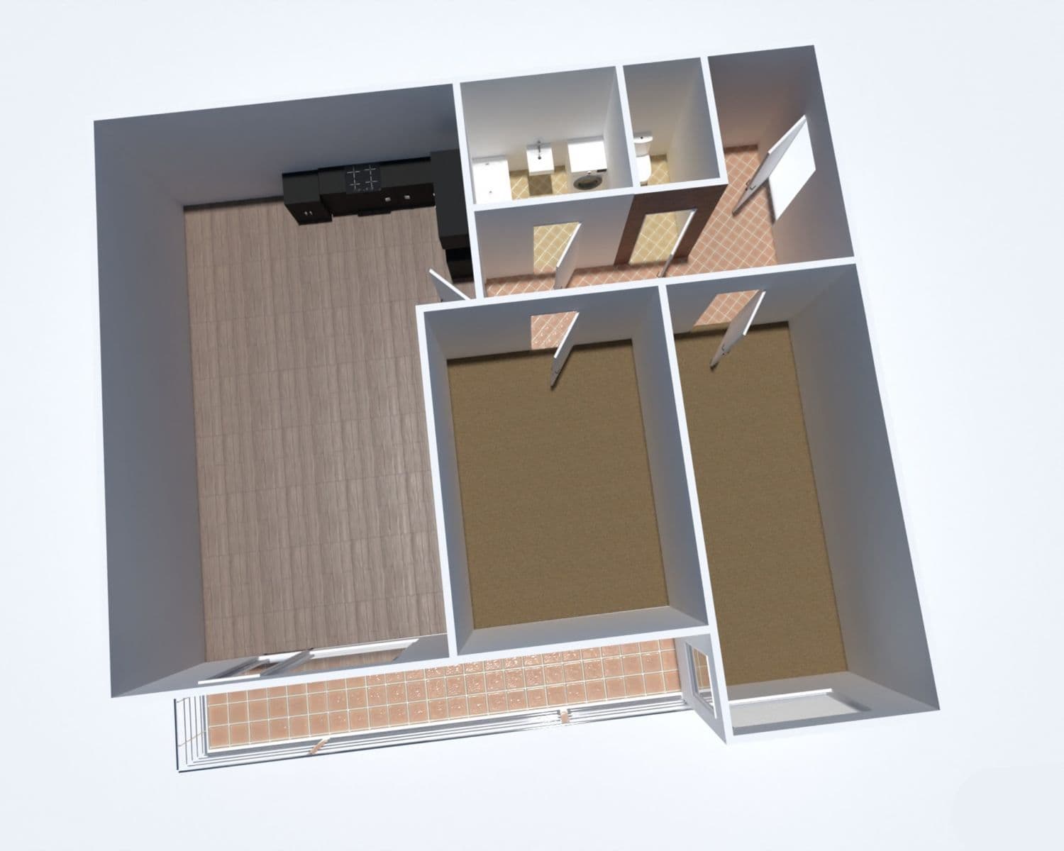 2 bedroom with open-plan kitchen flat for sale, 80 m², Sicherova, Prague, Prague 2 bedroom with open-plan kitchen flat for sale, 80 m², Sicherova, Prague, Prague