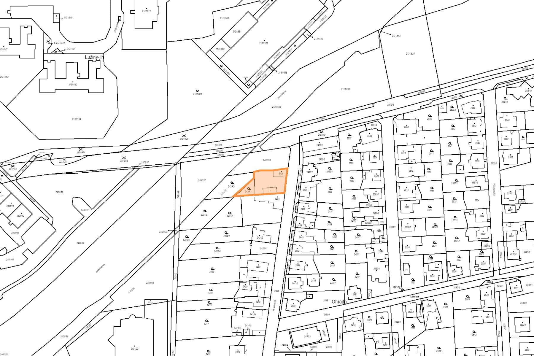 plot for sale, 624 m², Ke Klubovně, Prague, Prague plot for sale, 624 m², Ke Klubovně, Prague, Prague