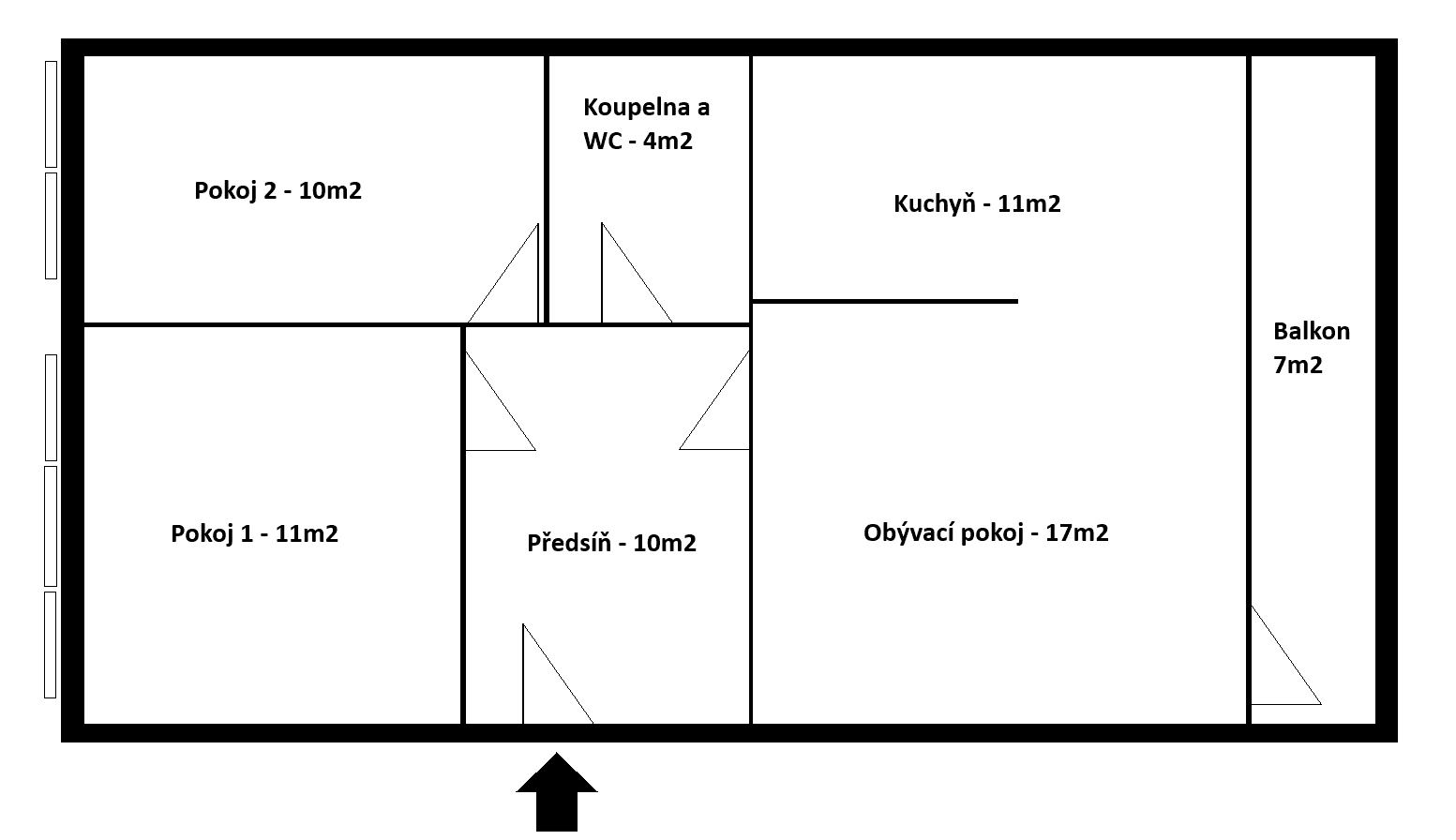 2 bedroom with open-plan kitchen flat to rent, 63 m², Kotorská, Prague, Prague 2 bedroom with open-plan kitchen flat to rent, 63 m², Kotorská, Prague, Prague