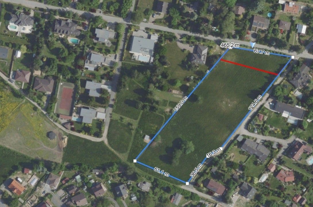 plot for sale, 1,233 m², Slavíková, Kamenice, Středočeský Region plot for sale, 1,233 m², Slavíková, Kamenice, Středočeský Region