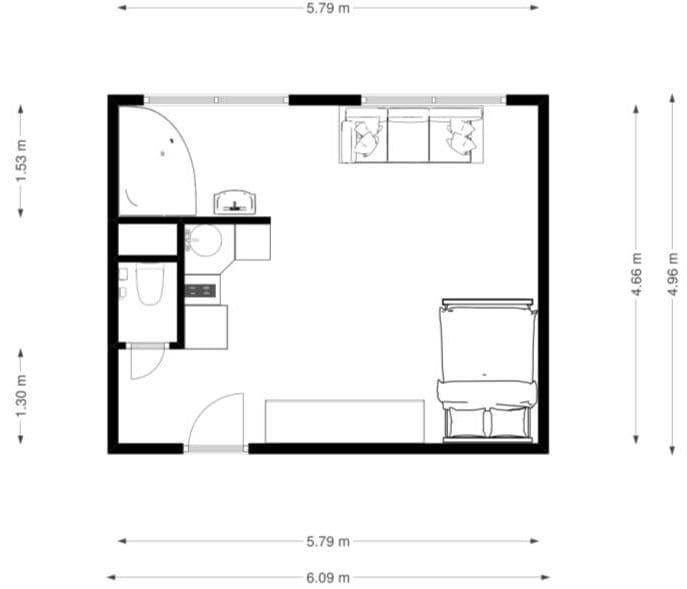 Studio flat to rent, 35 m², Bílinská, Prague, Prague Studio flat to rent, 35 m², Bílinská, Prague, Prague