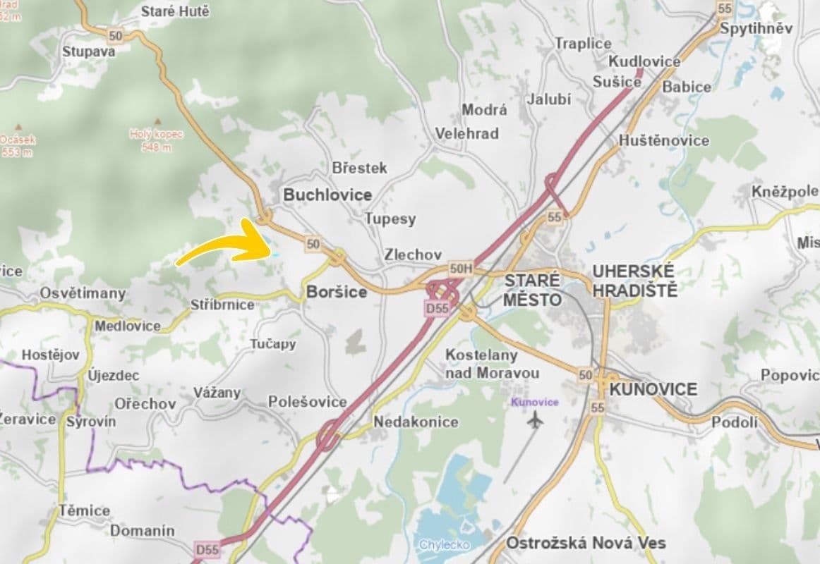 plot for sale, 1,282 m², Buchlovice, Zlínský Region plot for sale, 1,282 m², Buchlovice, Zlínský Region