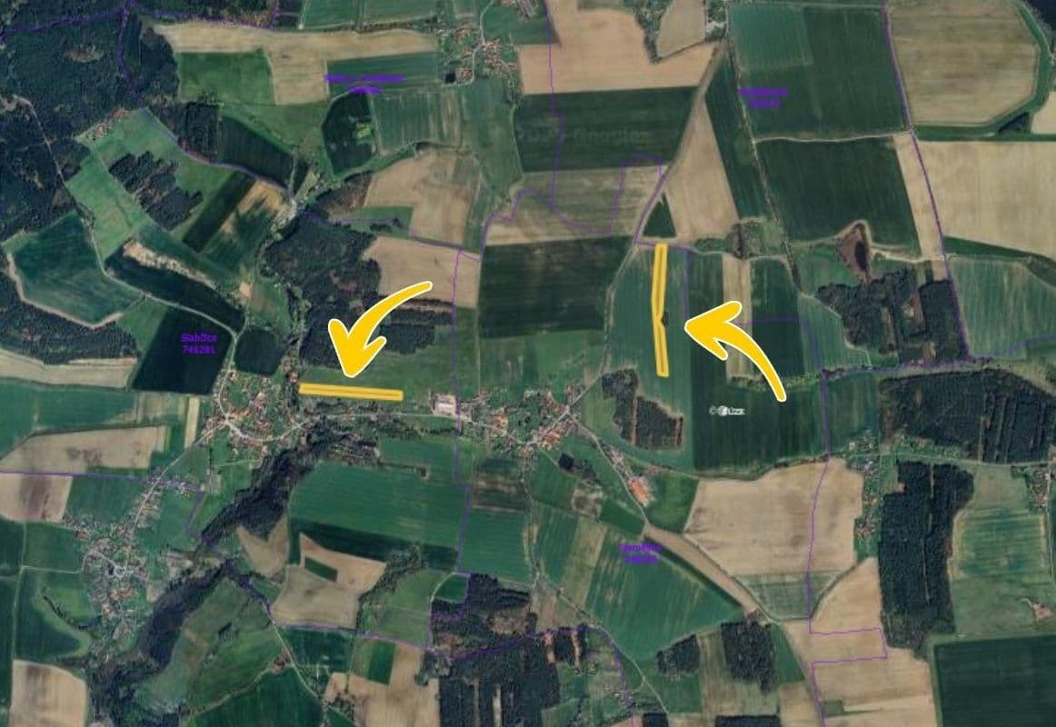 plot for sale, 26,883 m², Slabčice, Jihočeský Region plot for sale, 26,883 m², Slabčice, Jihočeský Region