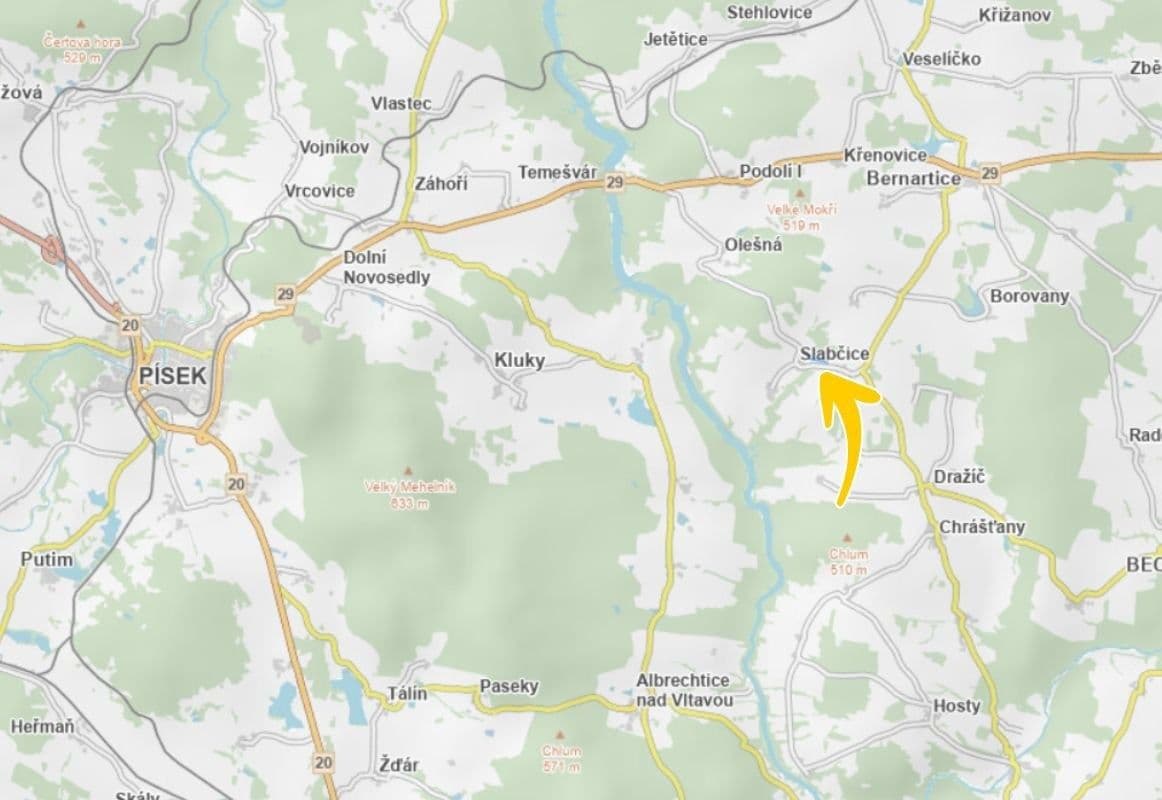 plot for sale, 26,883 m², Slabčice, Jihočeský Region plot for sale, 26,883 m², Slabčice, Jihočeský Region