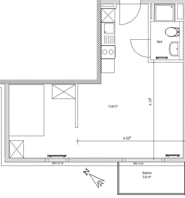 1 bedroom flat to rent, 39 m², Wellandstraße 52, Aalen, Baden-Württemberg 1 bedroom flat to rent, 39 m², Wellandstraße 52, Aalen, Baden-Württemberg