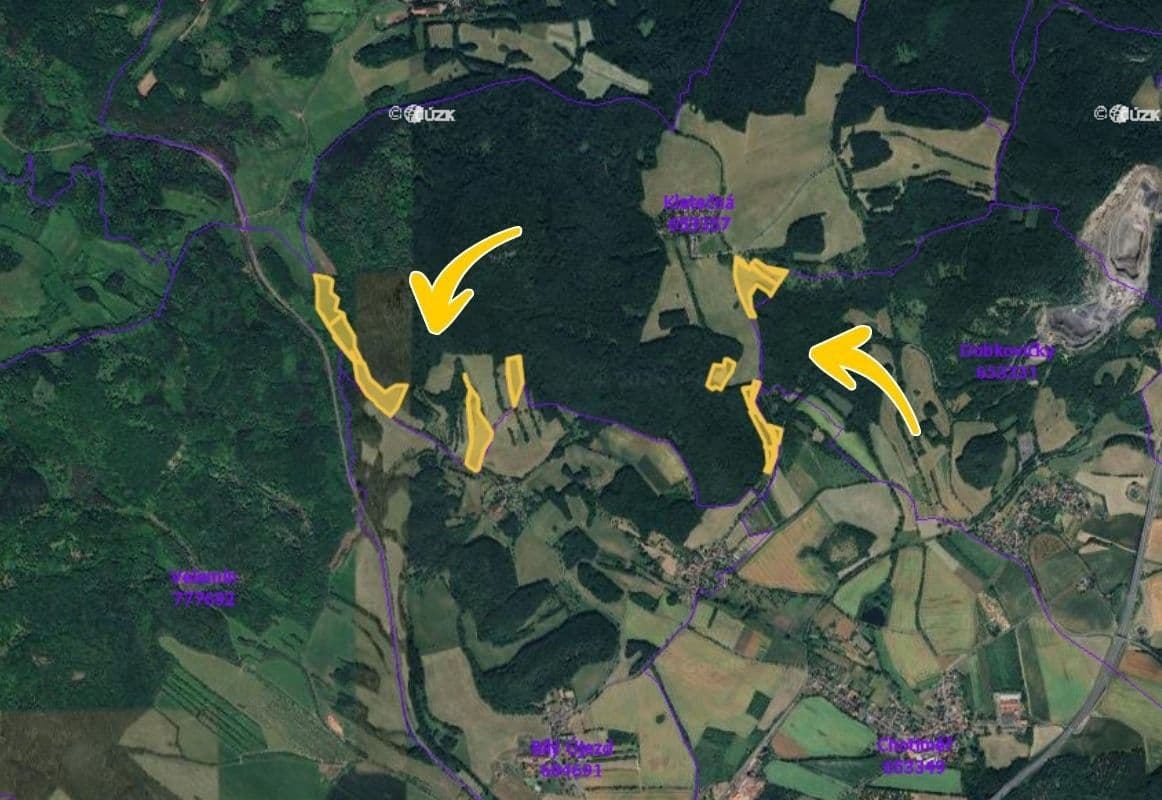 plot for sale, 116,519 m², Velemín, Ústecký Region plot for sale, 116,519 m², Velemín, Ústecký Region