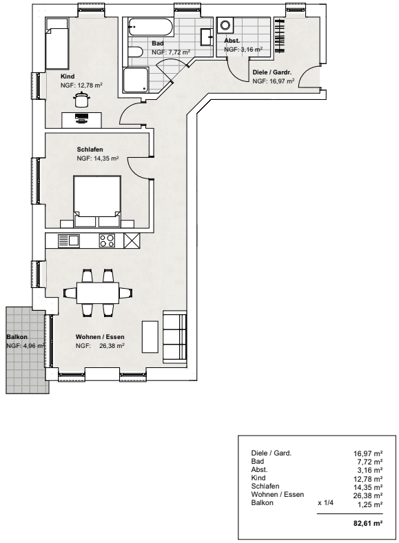 3 bedroom flat to rent, 82 m², Am Brüggeberge 14, Wolfenbüttel, Lower Saxony 3 bedroom flat to rent, 82 m², Am Brüggeberge 14, Wolfenbüttel, Lower Saxony