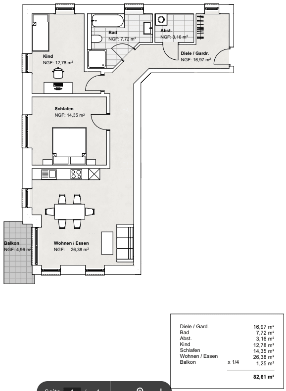3 bedroom flat to rent, 82 m², Am Brüggeberge 14, Wolfenbüttel, Lower Saxony 3 bedroom flat to rent, 82 m², Am Brüggeberge 14, Wolfenbüttel, Lower Saxony