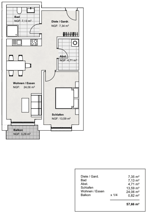 2 bedroom flat to rent, 57 m², Am Brüggeberge 14, Wolfenbüttel, Lower Saxony 2 bedroom flat to rent, 57 m², Am Brüggeberge 14, Wolfenbüttel, Lower Saxony