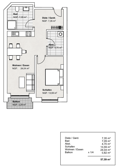 2 bedroom flat to rent, 57 m², Am Brüggeberge 14, Wolfenbüttel, Lower Saxony 2 bedroom flat to rent, 57 m², Am Brüggeberge 14, Wolfenbüttel, Lower Saxony