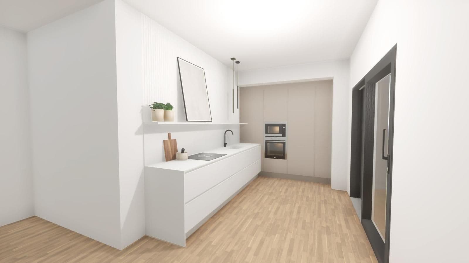 2 bedroom with open-plan kitchen flat to rent, 83 m², Mnatova, Prague, Prague 2 bedroom with open-plan kitchen flat to rent, 83 m², Mnatova, Prague, Prague